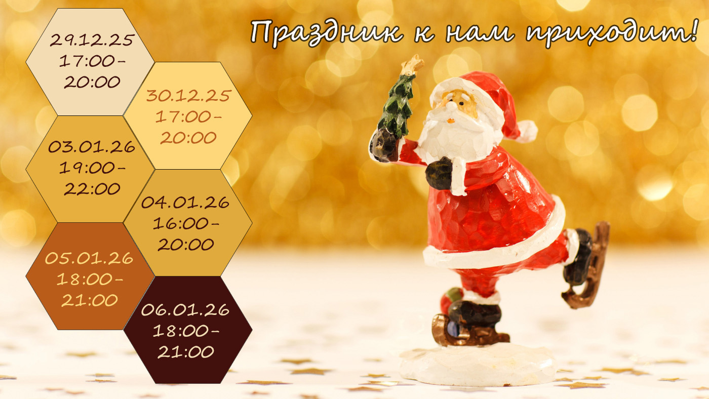 Массовые катания в новогодние праздники!